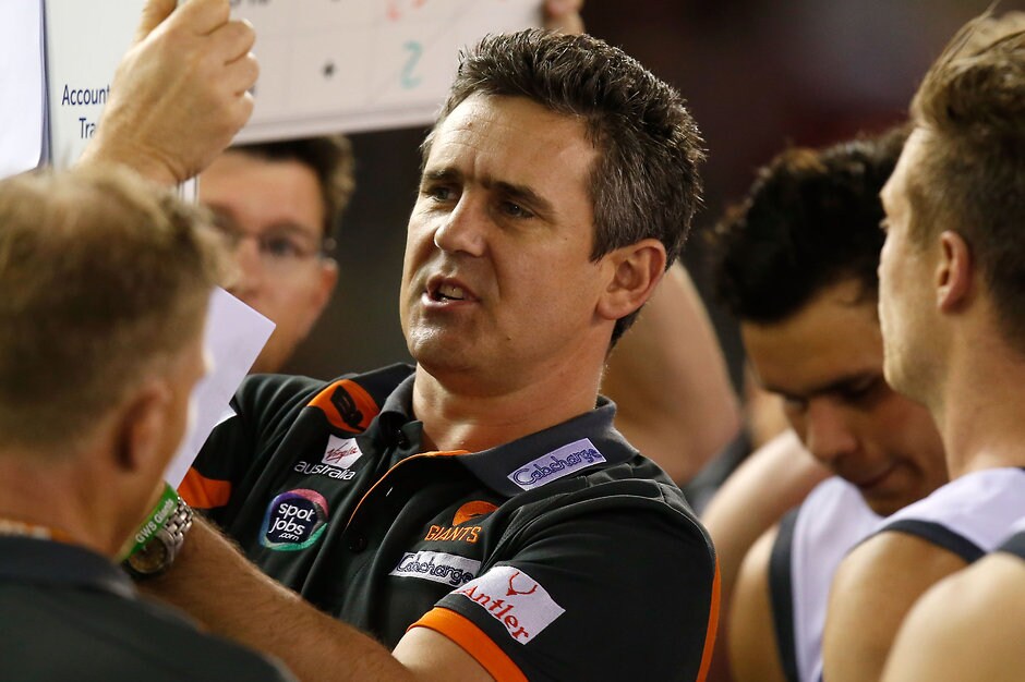 AFL 2015 Rd 23 - Melbourne v GWS Giants Leon Cameron has signed a two-year contract extension with the Giants - ${keywords}